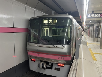 平安通駅から犬山駅の乗車記録(乗りつぶし)写真