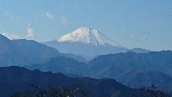 鉄道乗車記録の写真:旅の思い出(1)        「高尾山からの富士山」