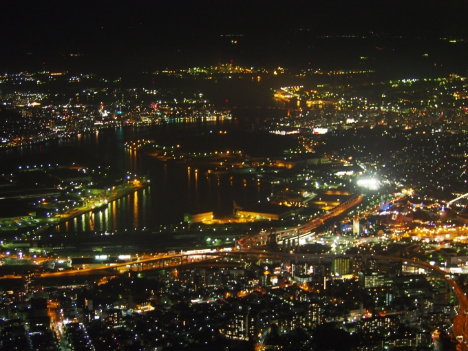 鉄道乗車記録の写真:旅の思い出(1)        「北九州市の夜景」