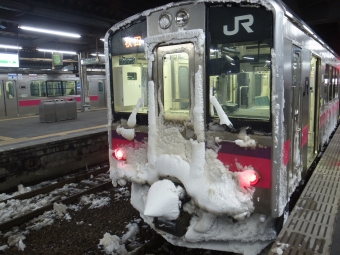 横手駅から秋田駅の乗車記録(乗りつぶし)写真