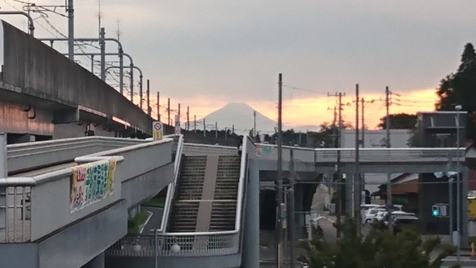 鉄道乗車記録の写真:旅の思い出(1)          「富士山見えました」