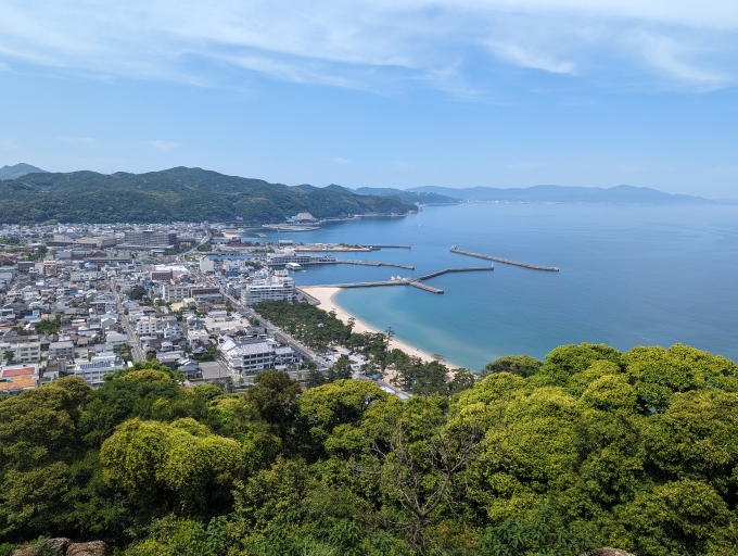 鉄道乗車記録の写真(2)        「洲本城跡からの洲本市街」