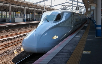 岡山駅から福山駅の乗車記録(乗りつぶし)写真