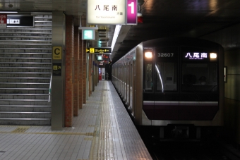 東梅田駅から喜連瓜破駅の乗車記録(乗りつぶし)写真