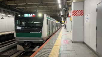 新宿駅から大崎駅の乗車記録(乗りつぶし)写真