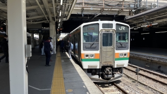 高崎駅から桐生駅の乗車記録(乗りつぶし)写真
