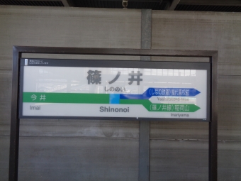 篠ノ井駅 写真:駅名看板