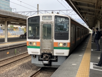 三島駅から静岡駅の乗車記録(乗りつぶし)写真