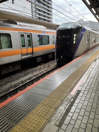 八王子駅から新宿駅の乗車記録(乗りつぶし)写真