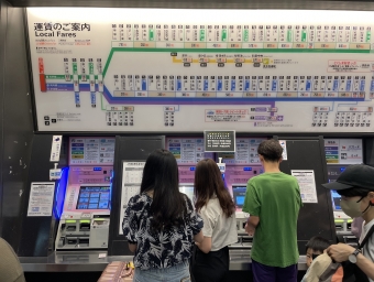難波駅から河内長野駅の乗車記録(乗りつぶし)写真