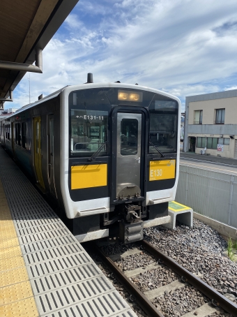 水戸駅から常陸太田駅の乗車記録(乗りつぶし)写真
