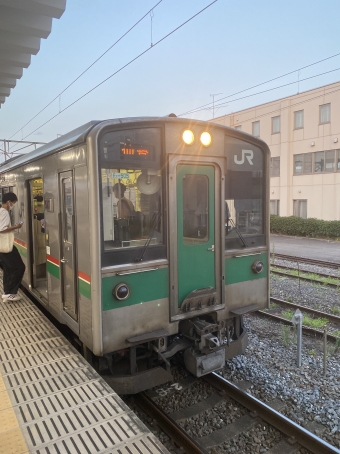 小牛田駅から岩切駅の乗車記録(乗りつぶし)写真