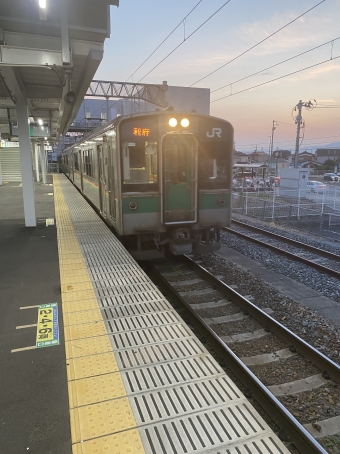岩切駅から利府駅の乗車記録(乗りつぶし)写真