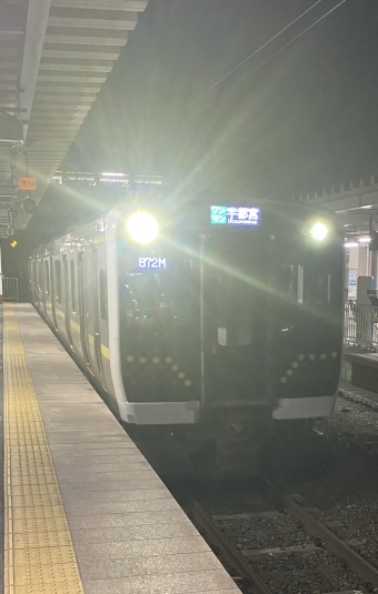 今市駅から宇都宮駅の乗車記録(乗りつぶし)写真
