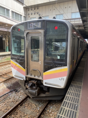 長岡駅から新津駅の乗車記録(乗りつぶし)写真