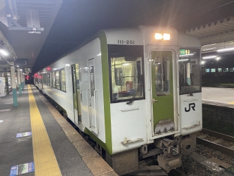 新津駅から新発田駅の乗車記録(乗りつぶし)写真