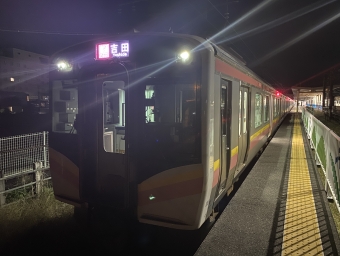 新発田駅から吉田駅の乗車記録(乗りつぶし)写真