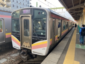 吉田駅から東三条駅の乗車記録(乗りつぶし)写真