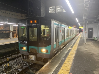 西舞鶴駅から敦賀駅の乗車記録(乗りつぶし)写真