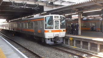 三河三谷駅から豊橋駅の乗車記録(乗りつぶし)写真