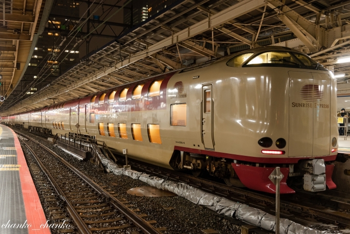 鉄道乗車記録の写真:乗車した列車(外観)(1)     「サンライズ瀬戸」