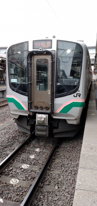 福島駅から白石駅の乗車記録(乗りつぶし)写真