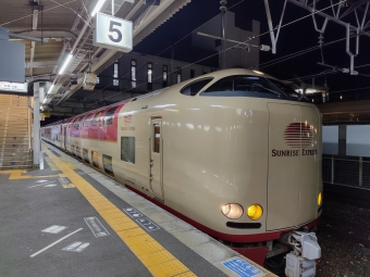 米子駅から倉敷駅の乗車記録(乗りつぶし)写真