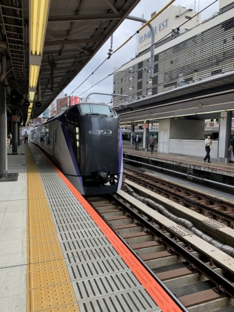 新宿駅から南小谷駅の乗車記録(乗りつぶし)写真