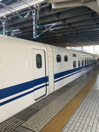 豊橋駅から品川駅の乗車記録(乗りつぶし)写真