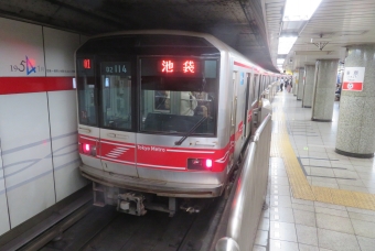銀座駅から東京駅の乗車記録(乗りつぶし)写真