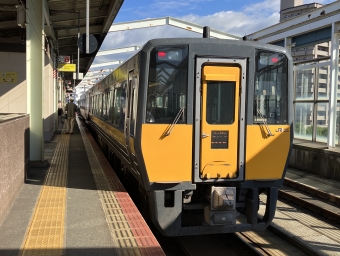 鳥取駅から出雲市駅の乗車記録(乗りつぶし)写真