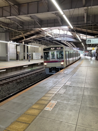 稲城駅から調布駅の乗車記録(乗りつぶし)写真