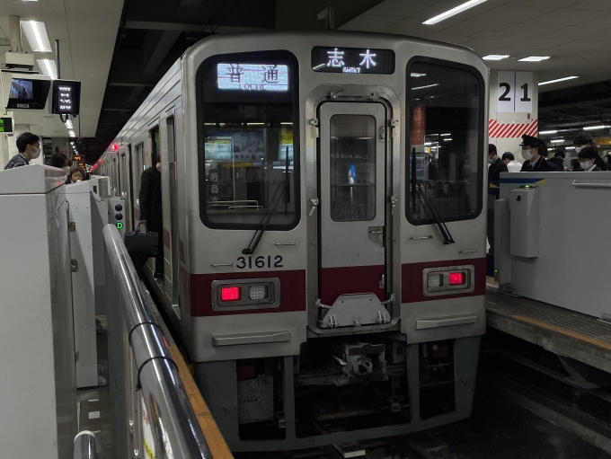 鉄道乗車記録の写真(1)     「東武30000系 31612F
唯一のフルカラーLEDとHID→LED更新車」