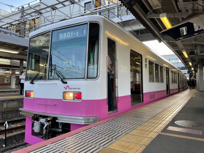 鉄道乗車記録の写真:乗車した列車(外観)(1)     「廃車になった新京成8800形8801F｡」