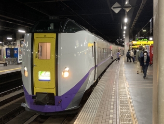 登別駅から札幌駅の乗車記録(乗りつぶし)写真
