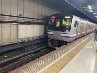 戸塚駅から新橋駅の乗車記録(乗りつぶし)写真