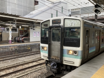 上諏訪駅から甲府駅の乗車記録(乗りつぶし)写真