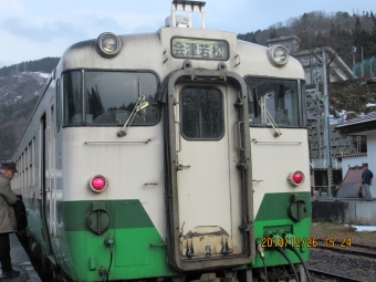 会津川口駅から会津若松駅の乗車記録(乗りつぶし)写真