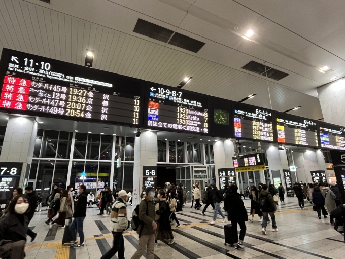 鉄道乗車記録の写真:駅舎・駅施設、様子(1)          「久しぶりに大阪駅へ。雰囲気が変わっているし。それに人も戻って来ている^_^。」