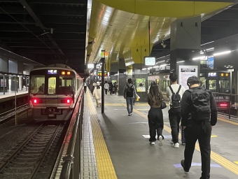花園駅から吹田駅の乗車記録(乗りつぶし)写真
