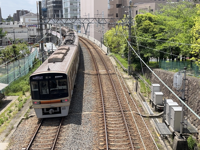 鉄道乗車記録の写真:列車・車両の様子(未乗車)(3)        「天下茶屋駅行き後追い。」