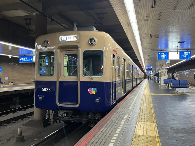 鉄道乗車記録の写真:列車・車両の様子(未乗車)(16)        「梅田駅側だと余裕がある。」
