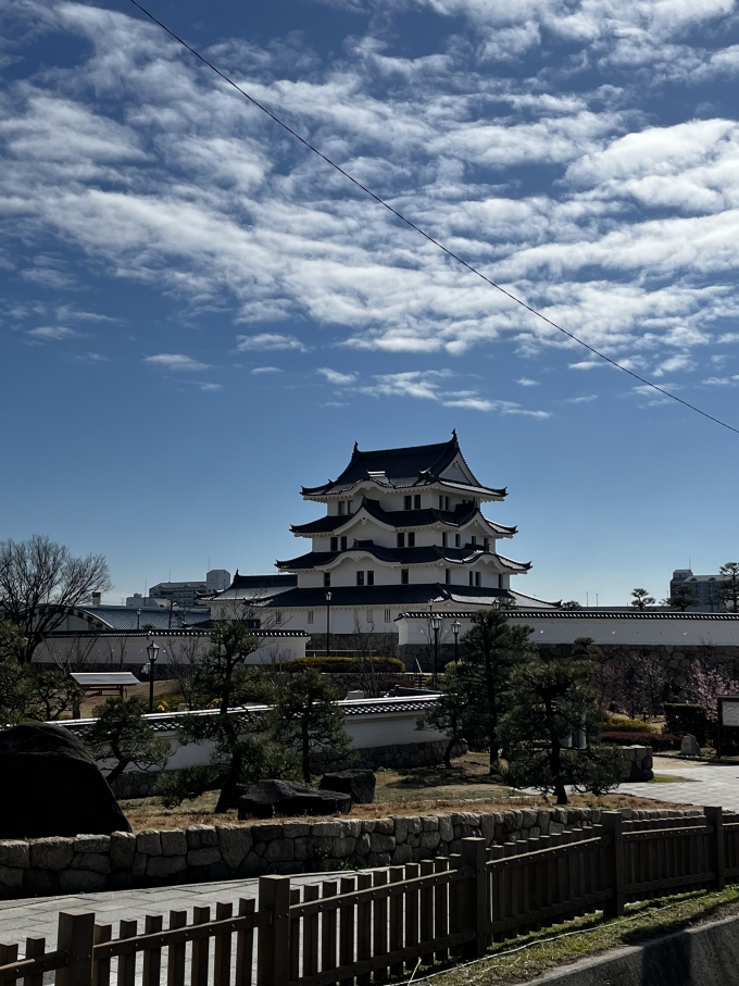 鉄道乗車記録の写真:車窓・風景(6)        「ん⁉️いつの間にか城が‼️
尼崎城」