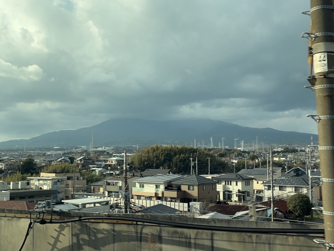 鉄道乗車記録の写真:車窓・風景(14)        「本日は富士山、顔見せ拒否されました」