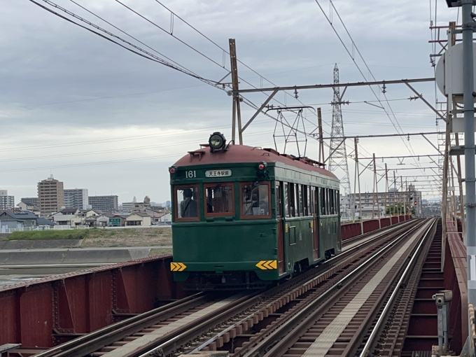 鉄道乗車記録の写真:列車・車両の様子(未乗車)(10)        「大和川を渡り始める！」