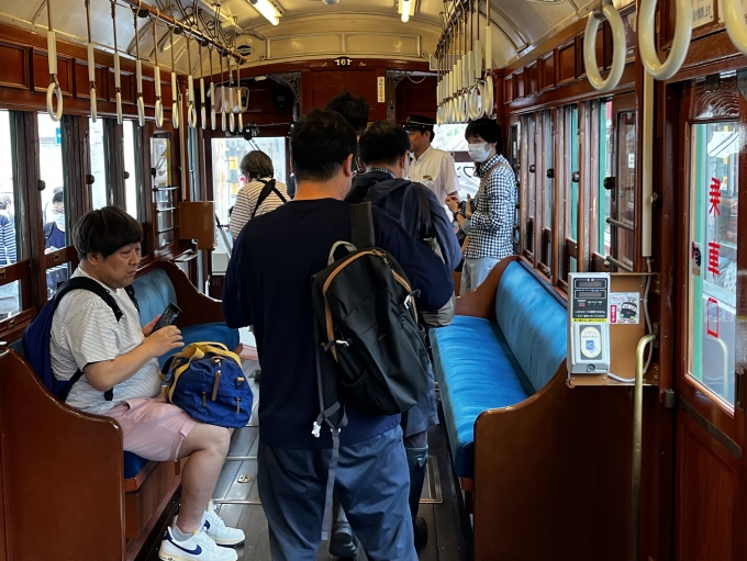 鉄道乗車記録の写真:車内設備、様子(37)        「終点、我孫子道駅に到着。」