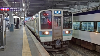 松本駅から信濃大町駅の乗車記録(乗りつぶし)写真