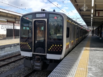 日光駅から今市駅の乗車記録(乗りつぶし)写真