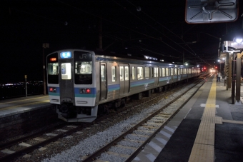 姨捨駅から長野駅の乗車記録(乗りつぶし)写真