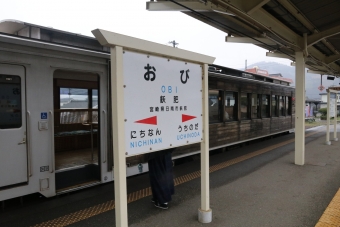 飫肥駅から田吉駅の乗車記録(乗りつぶし)写真